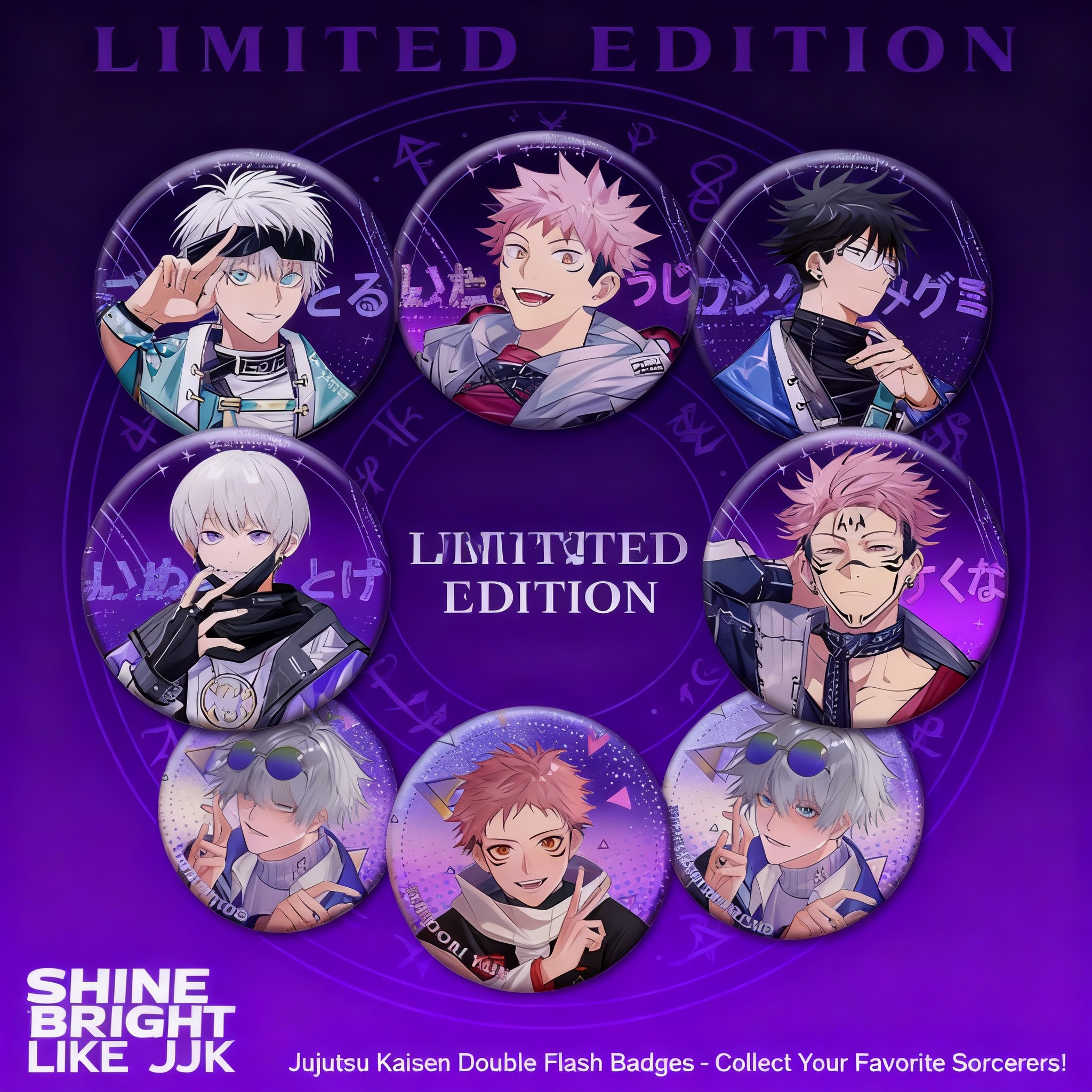 Gojo Anime Merchandise - Anime Badge Set Jujutsu Kaisen 58