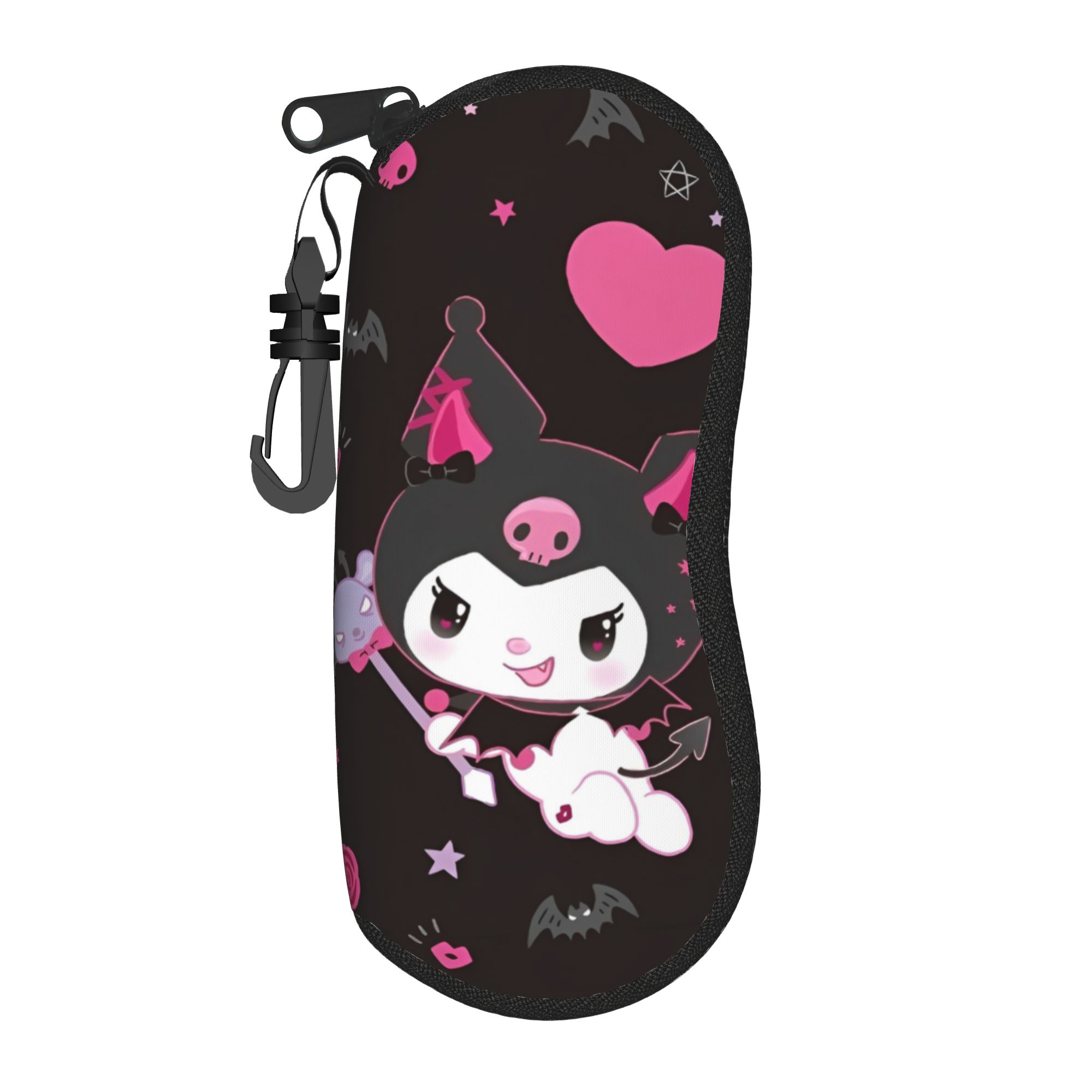 Manga Storage Box - Black Kuromi Bat Skull Cartoon Glasses
