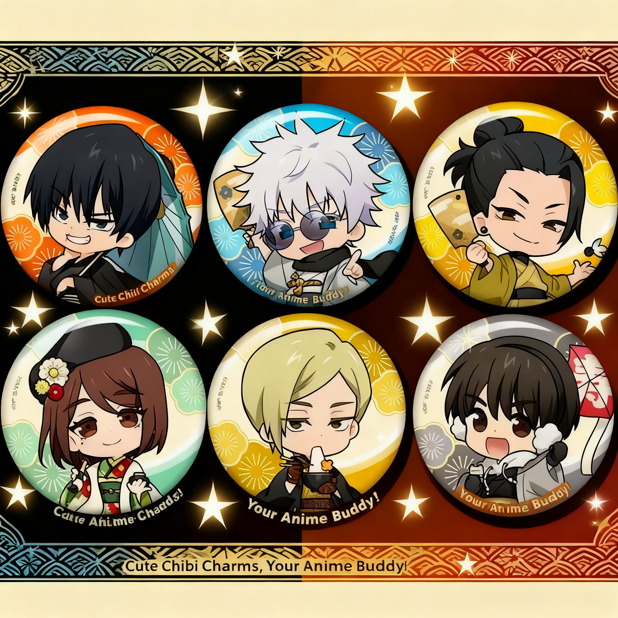 Gojo Anime Merchandise - Jujutsu Kaisen Anime Merchandise Official Badge