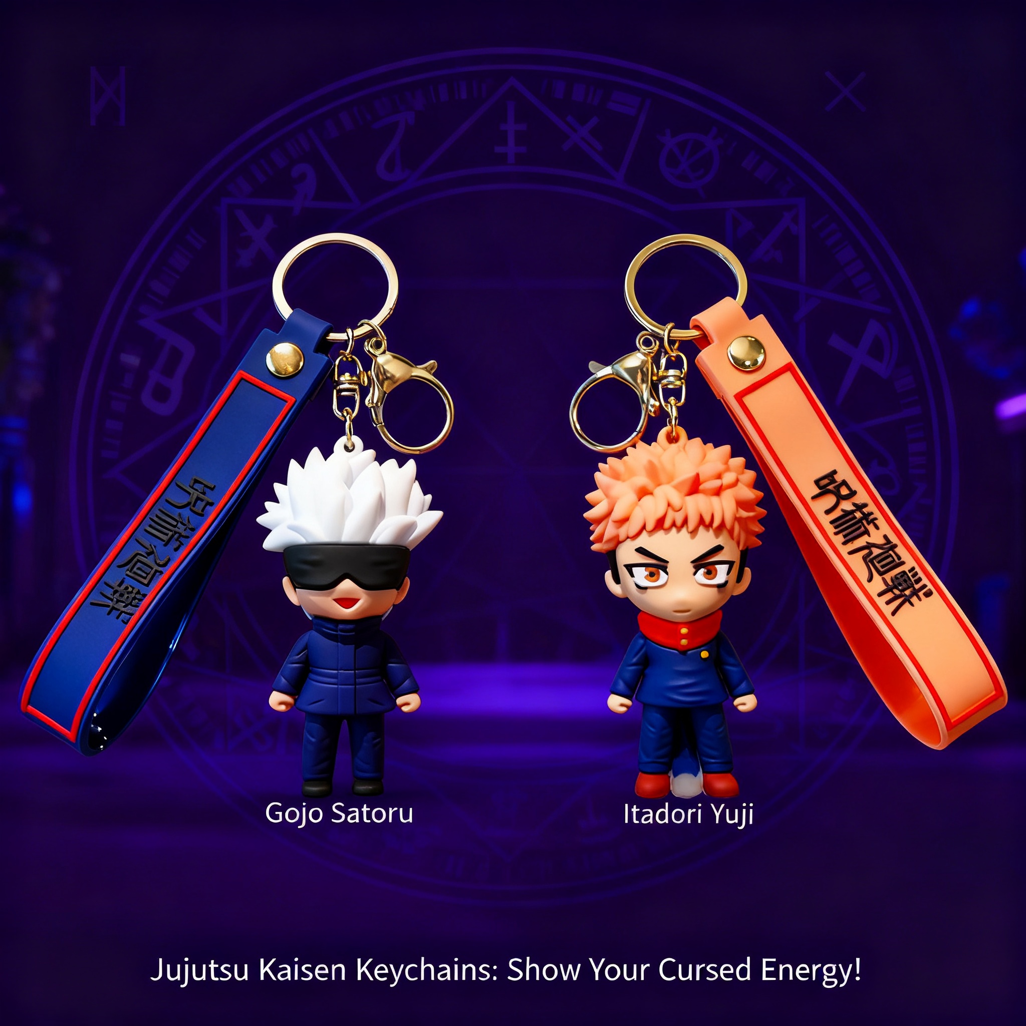 Gojo Anime Merchandise - Jujutsu Kaisen Anime Keychain Pendant Action