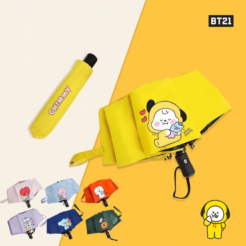 Anime Merchandise For Girls - BT21 anime cartoon cute automatic umbrella