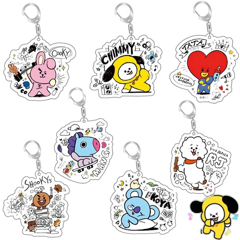 BT21 anime cartoon cute acryli - Anime Merchandise For Girls avis et prix