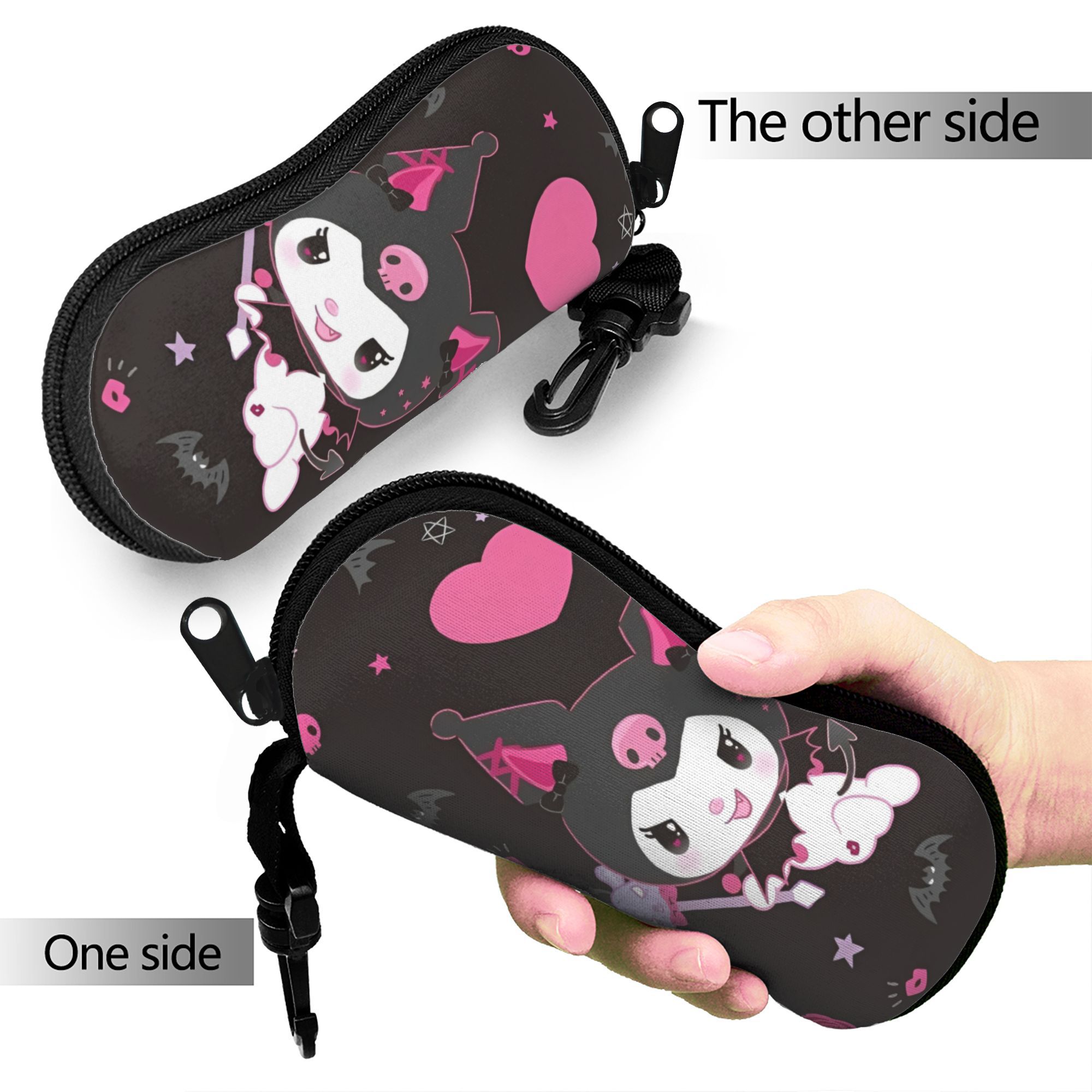 Black Kuromi Bat Skull Cartoon - Manga Storage Box avis et prix