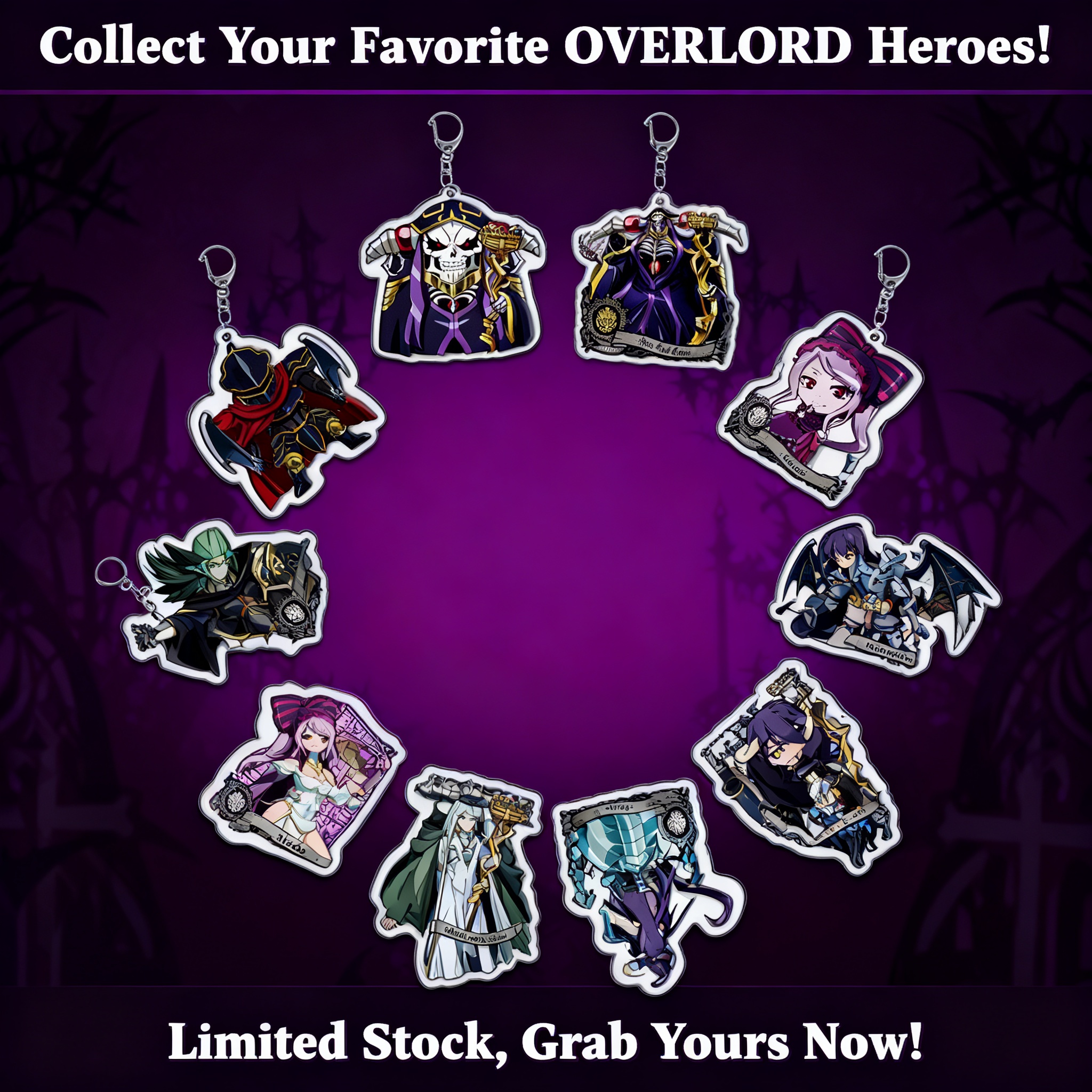 Overlord Albedo Anime Keychain - Overlord Anime Merchandise avis et prix