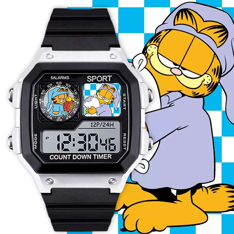Garfield cartoon cute student  - Anime Merchandise For Girls avis et prix