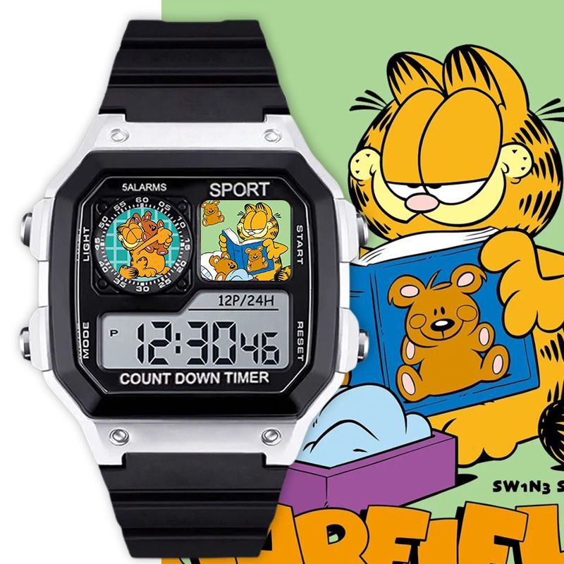 Garfield cartoon cute student  - Anime Merchandise For Girls avis et prix