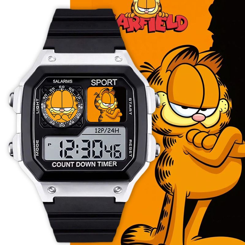 Garfield cartoon cute student  - Anime Merchandise For Girls avis et prix
