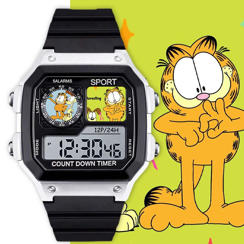 Garfield cartoon cute student  - Anime Merchandise For Girls avis et prix