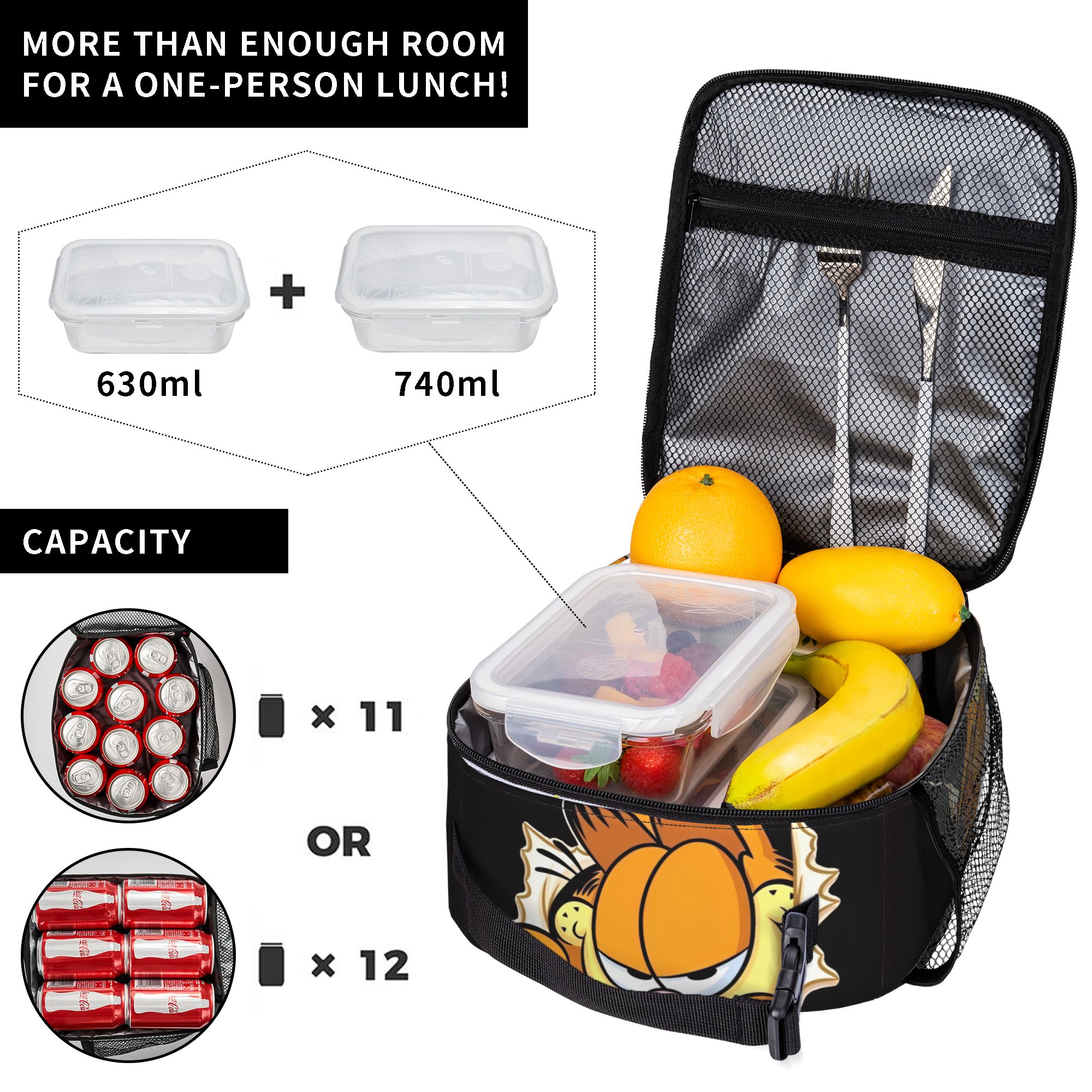 Garfielded Insulated Lunch Bag - Manga Storage Box avis et prix