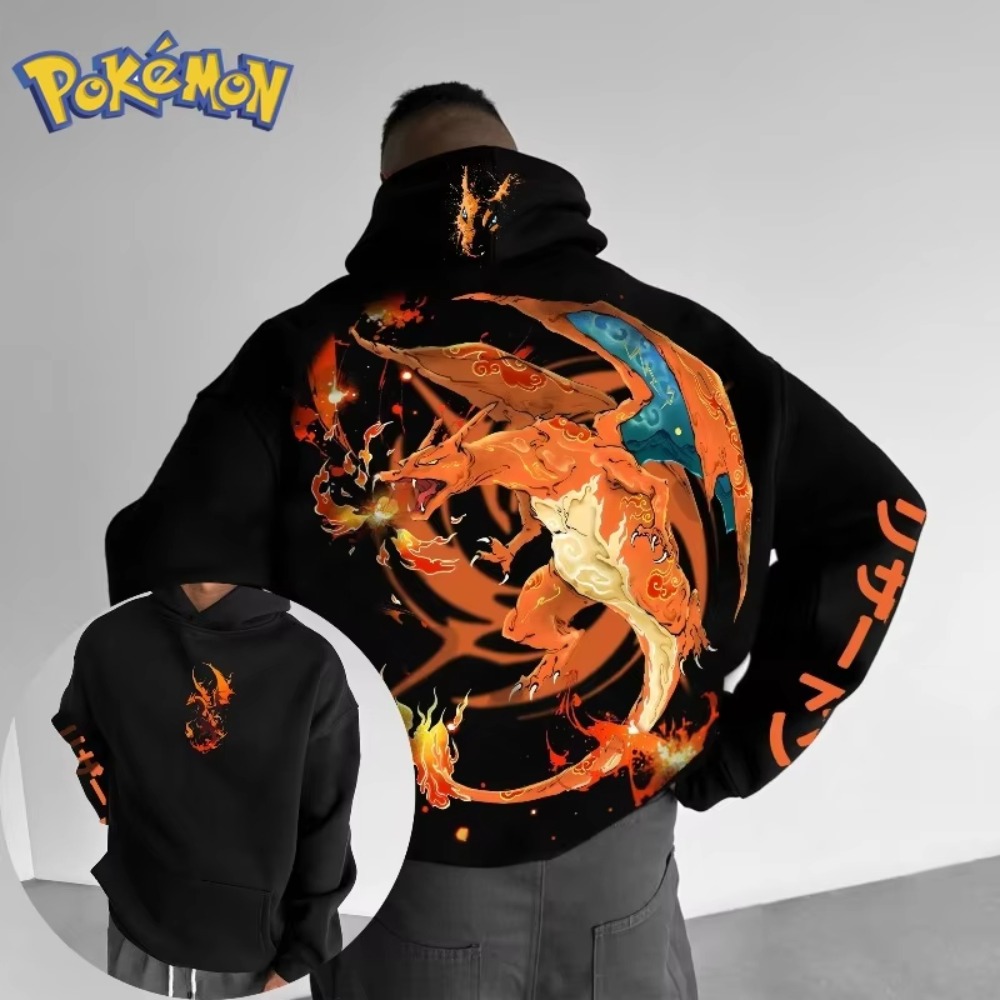 Pokemon Hoodie Charizard Print - Anime Merchandise Store Japan avis et prix