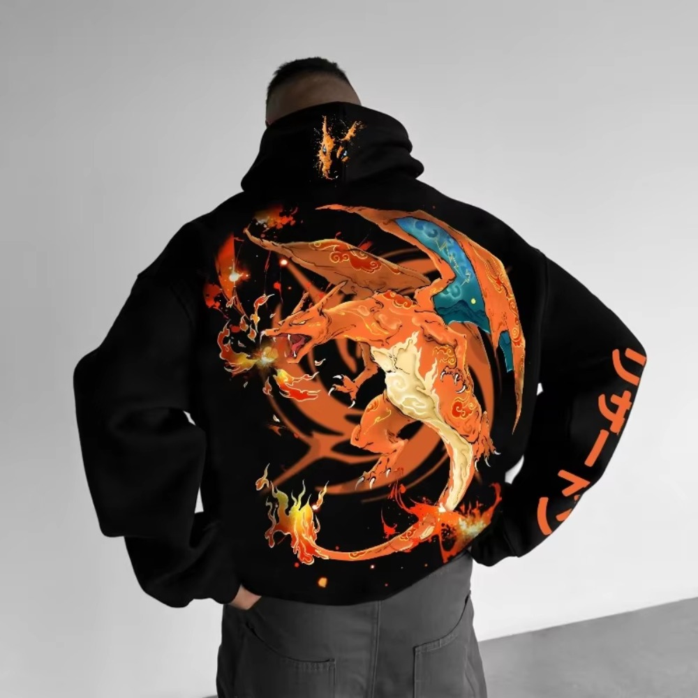 Pokemon Hoodie Charizard Print - Anime Merchandise Store Japan avis et prix